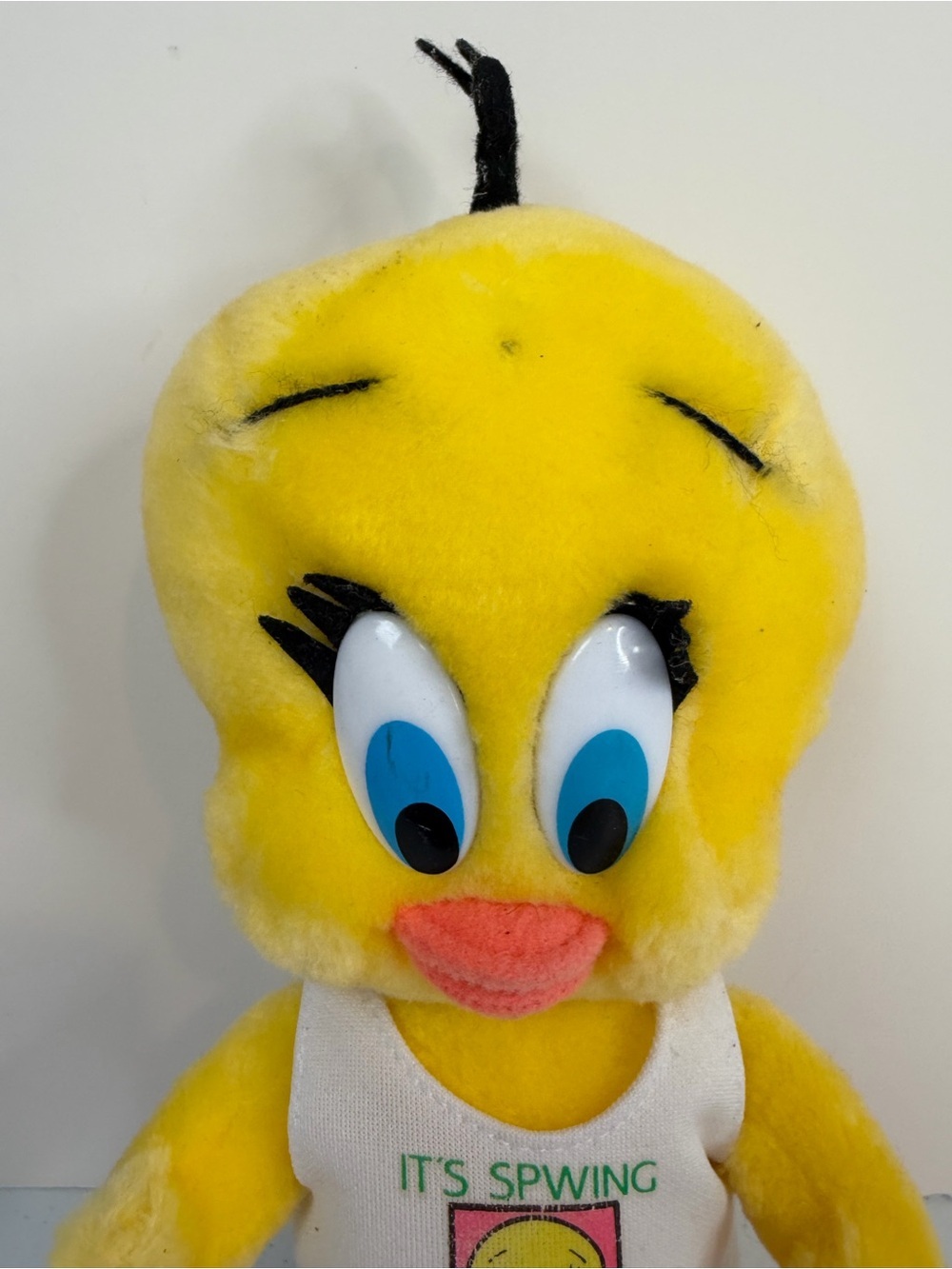 Vintage 90s Tweety Bird Plush Toy Looney Tunes Spring Break Beach Stuffed Animal - Picture 2 of 7